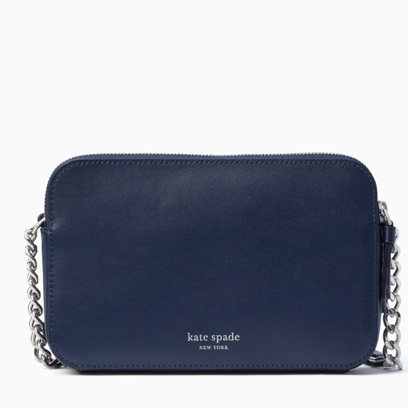 New Kate Spade Zibbi Small Crossbody Owl Navy Blue Whimsical Animal - Picture 4 of 7